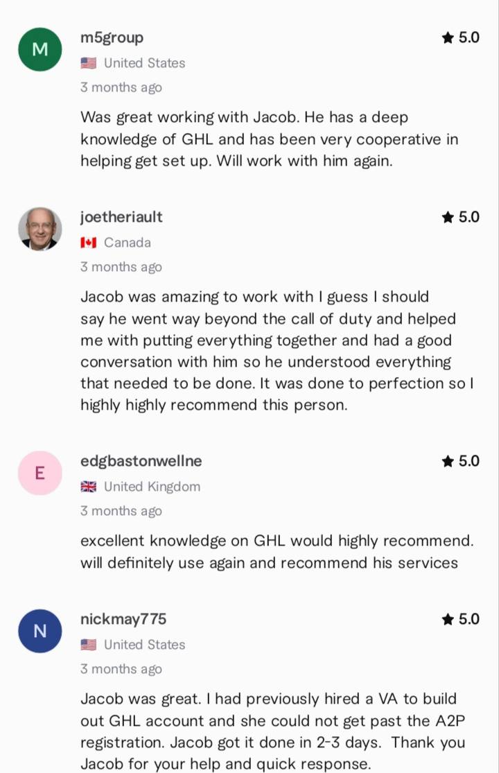 Verified client review 1